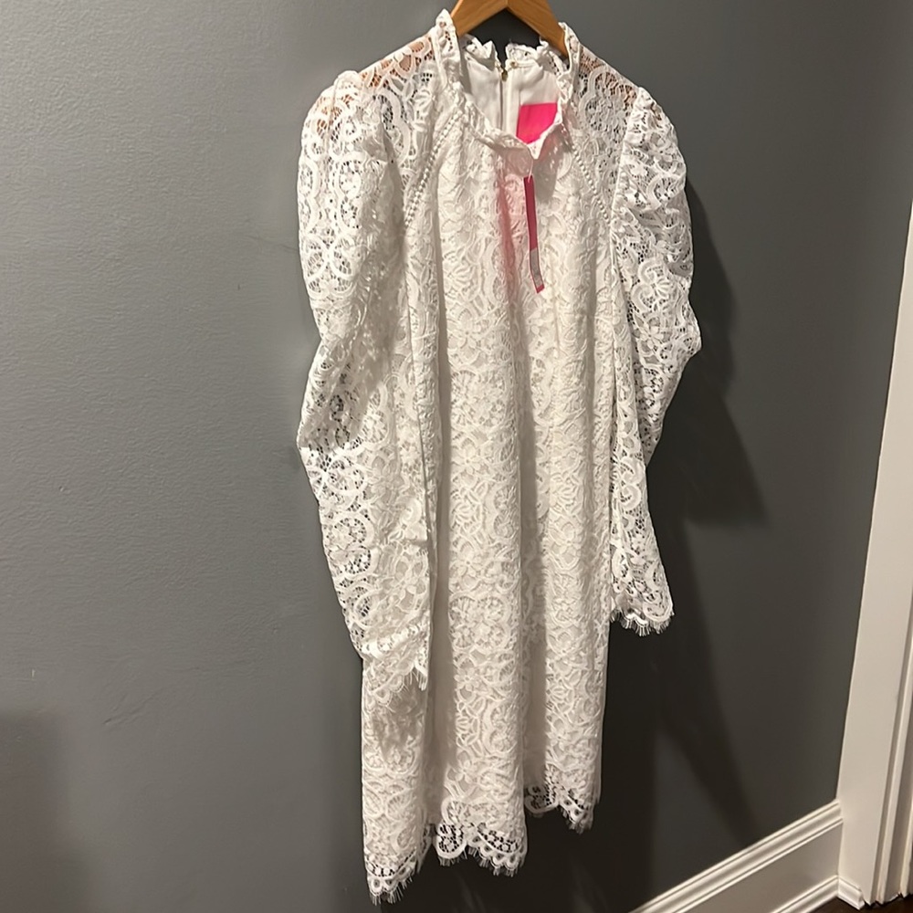 Lilly Pulitzer Averi Dress in Two Tone Carnival Lace NWT - Picture 2 of 6